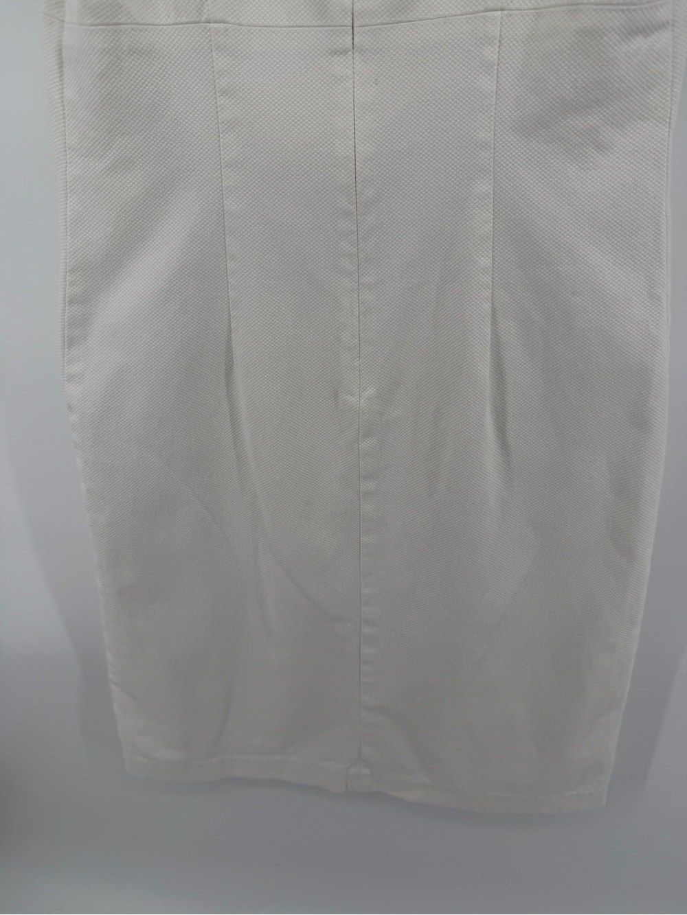Quite Luxury Corporate Chic Coquette Bloomingdale's White Sheath Dress Sz6 - Picture 8 of 11